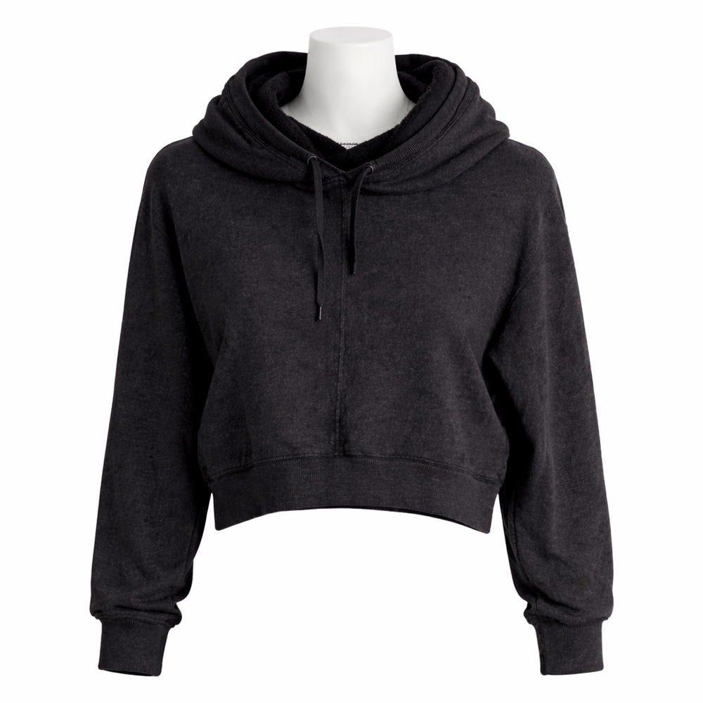 Size M Community Aritzia Women’s Cowl Neck Hoodie Cropped Sweatshirt Black